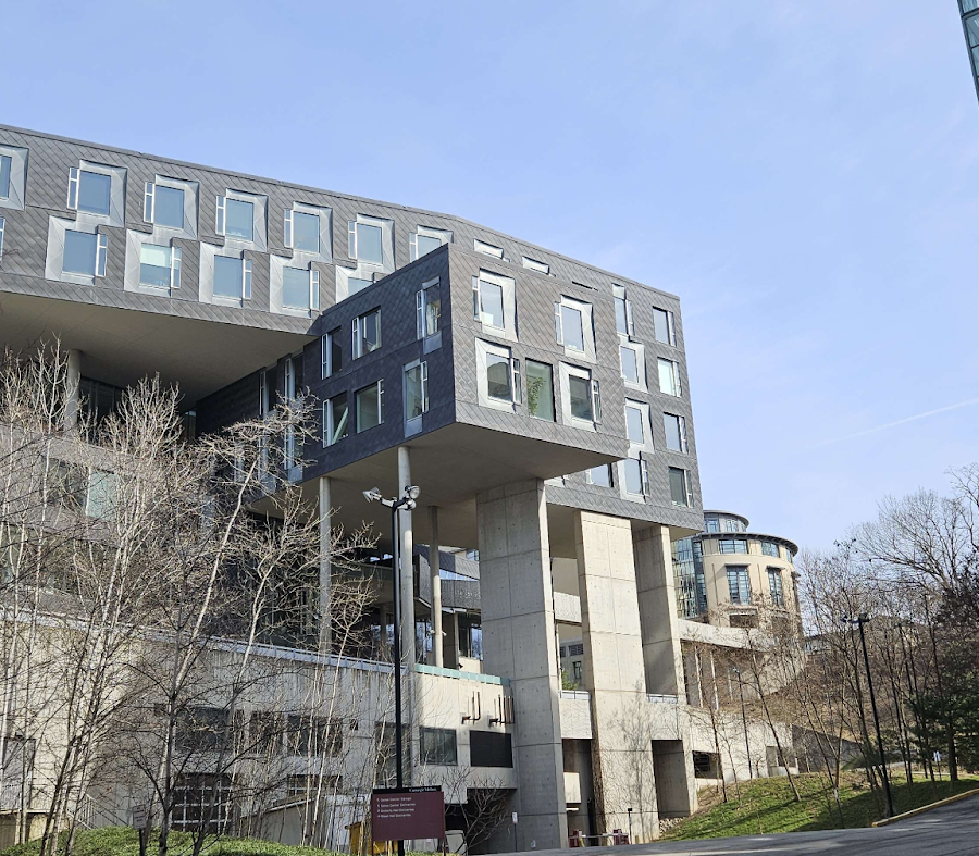 an image of Gates, at an angle where a cantilever resembles turtle's head